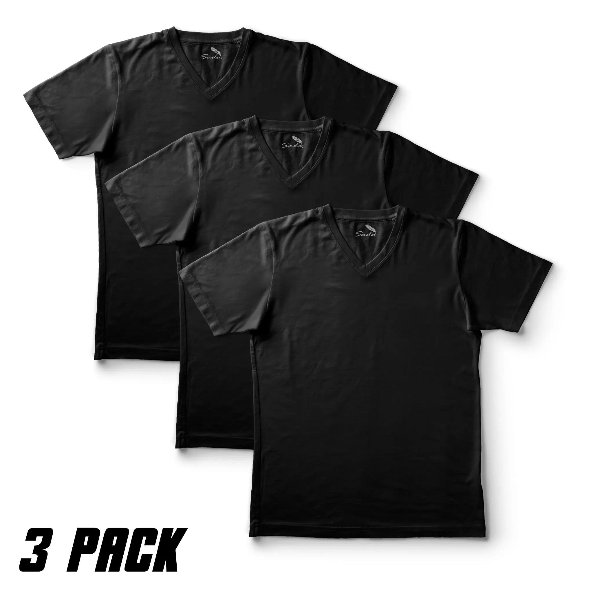 Sada V-Neck T-Shirts (3 Pack)