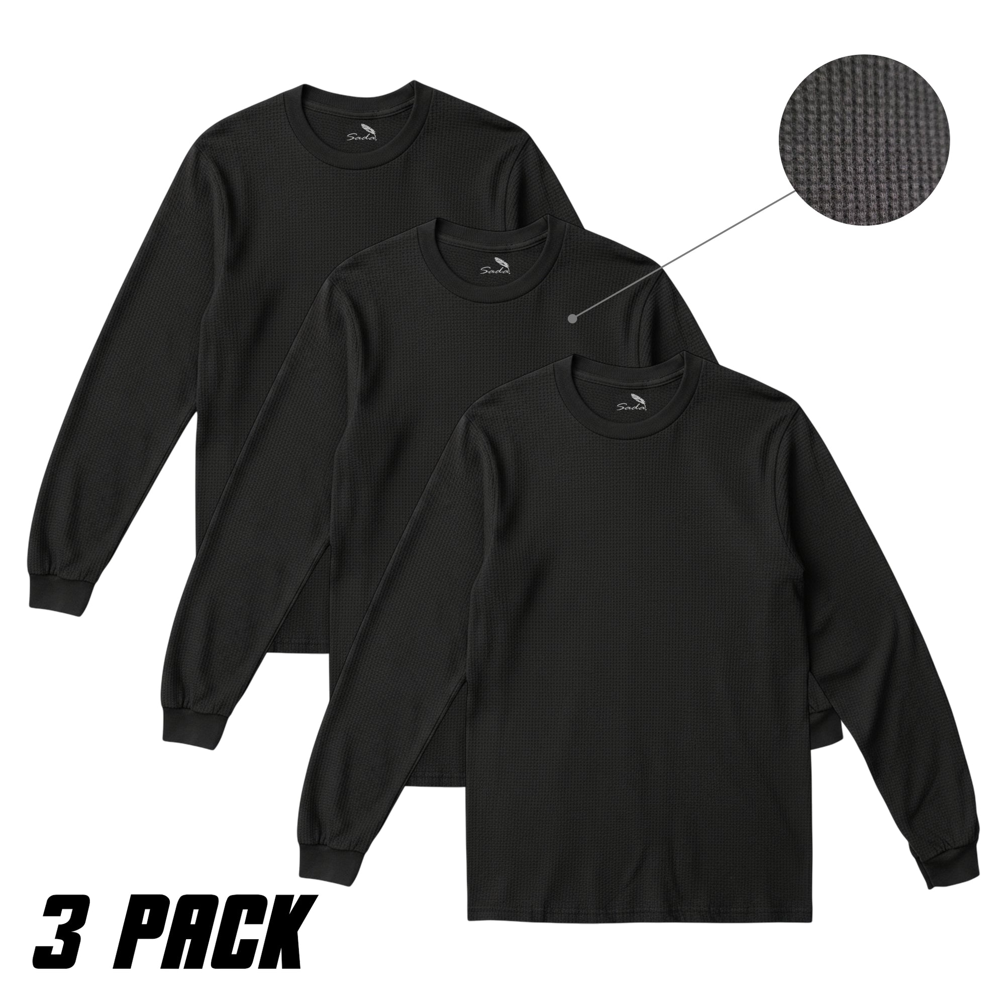 Sada Thermal Long Sleeve T-Shirt (3 Pack)