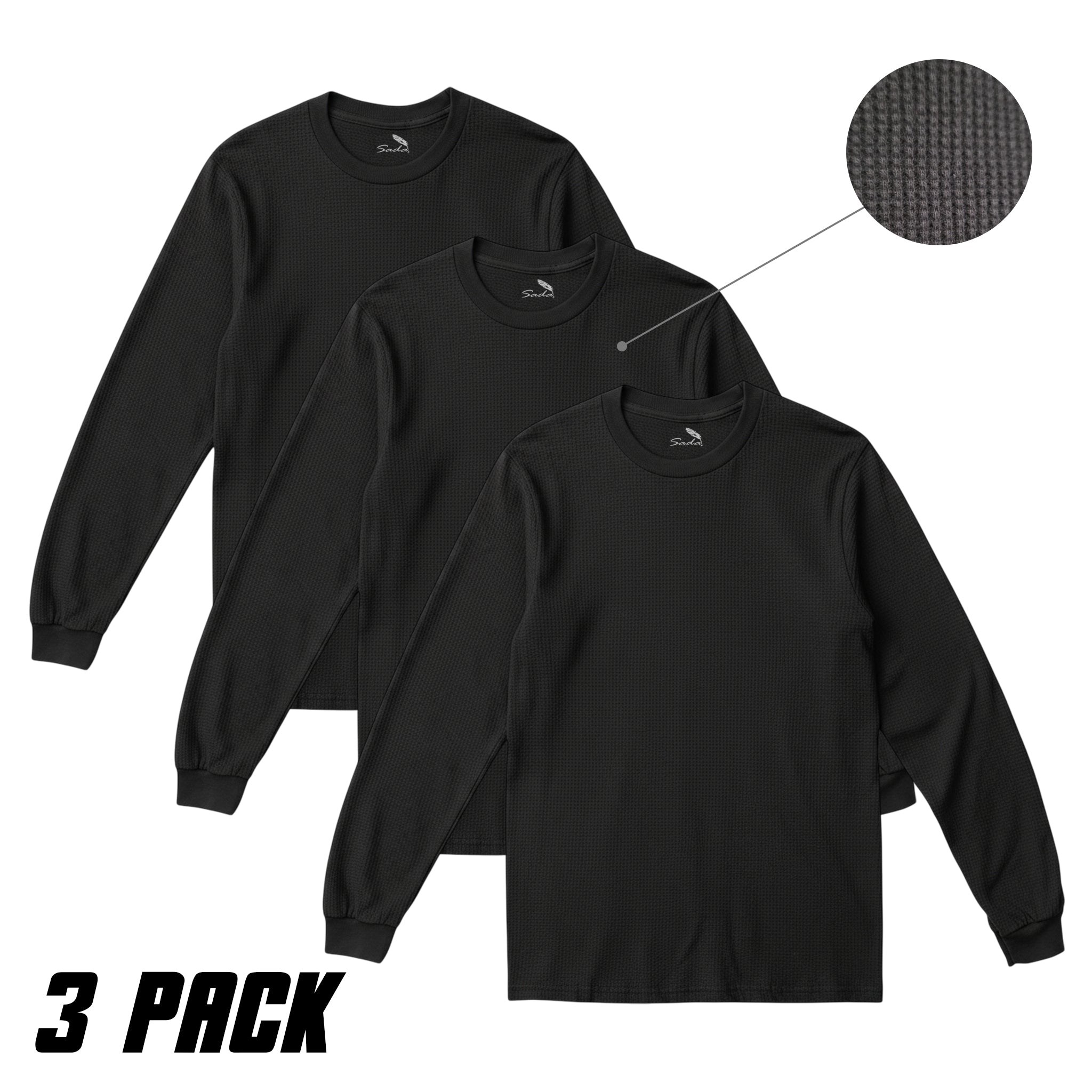 Sada Thermal Long Sleeve T-Shirt (3 Pack)