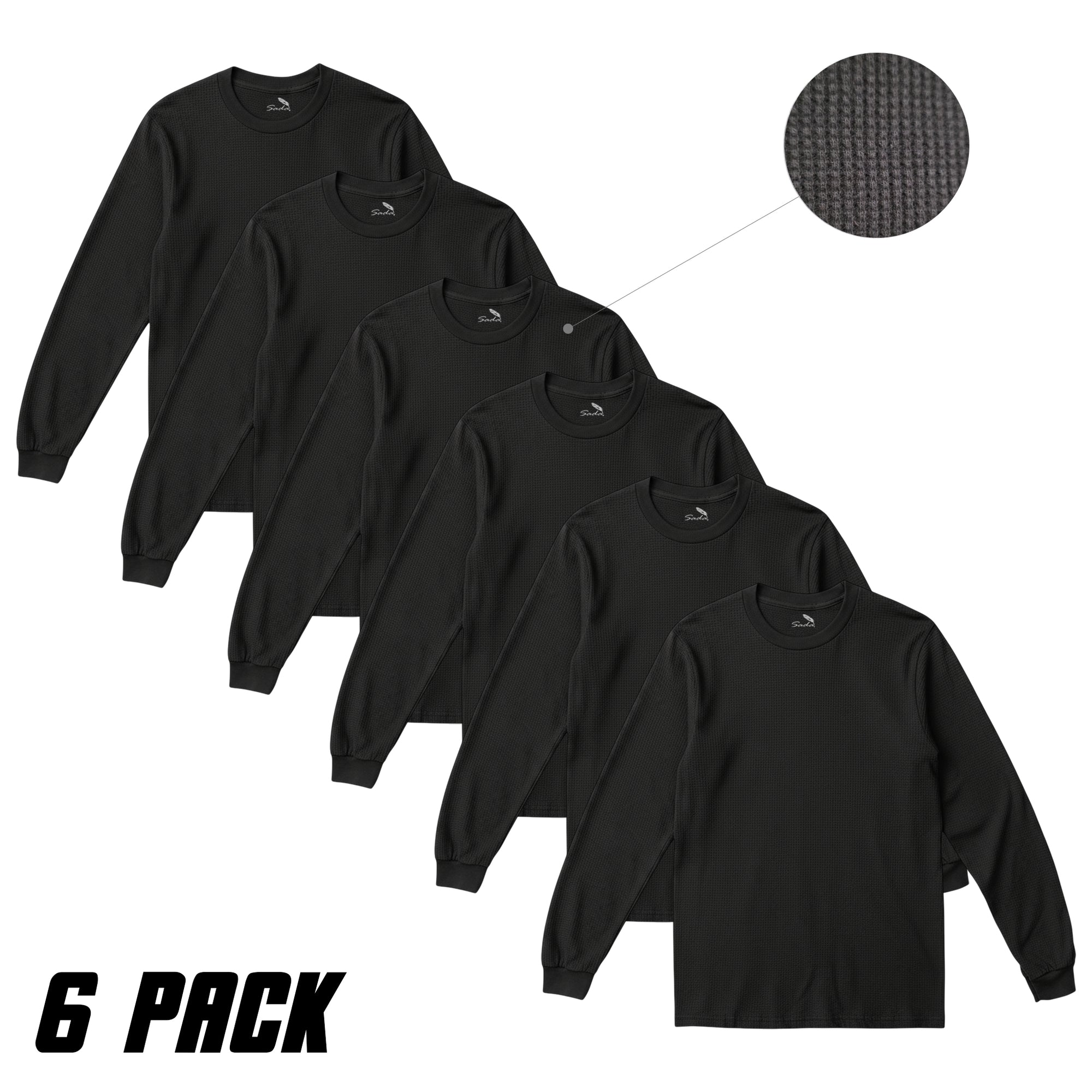 Sada Thermal Long Sleeve T-Shirt (6 Pack)