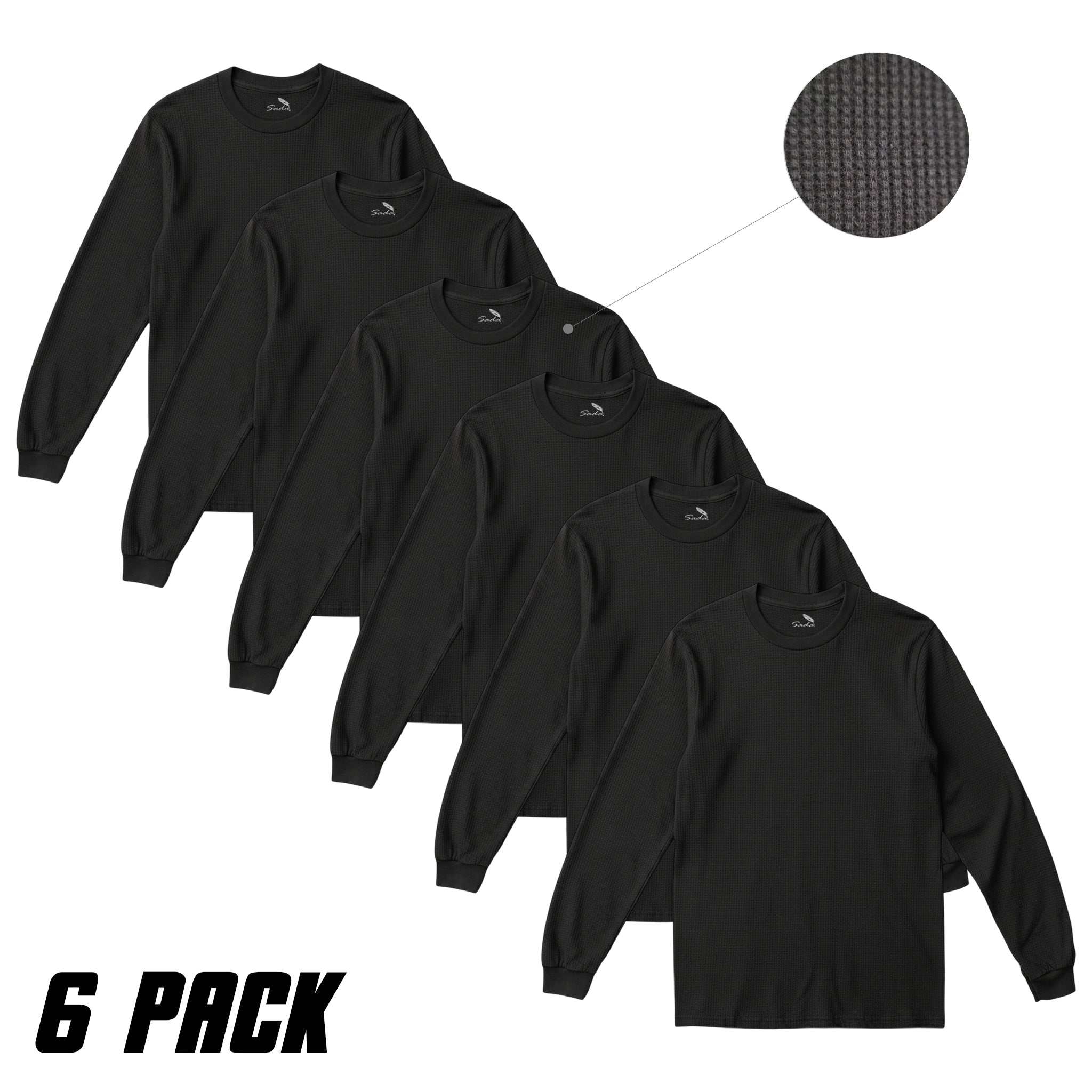 Sada Thermal Long Sleeve T-Shirt (6 Pack)