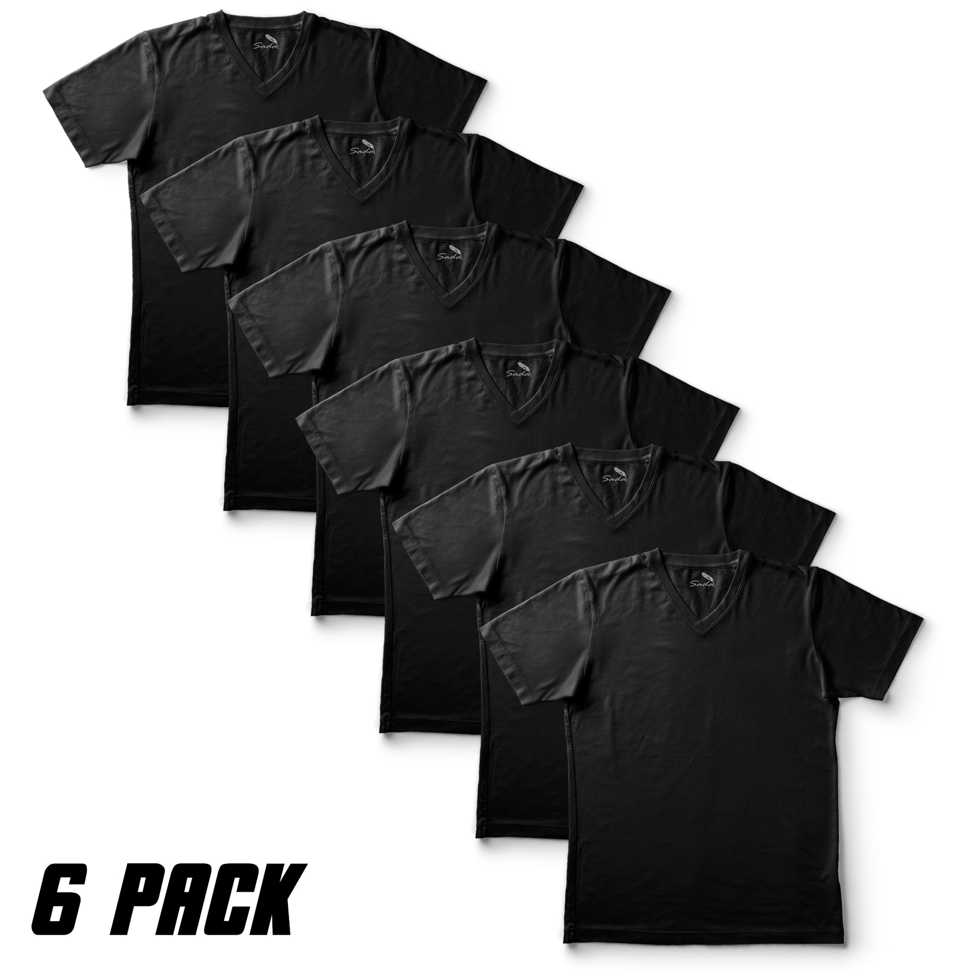 Sada V-Neck T-Shirts (6 Pack)