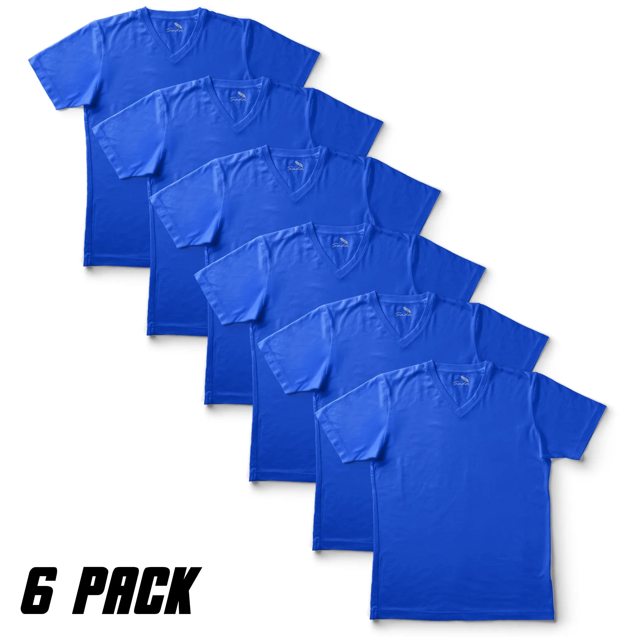 Sada V-Neck T-Shirts (6 Pack)