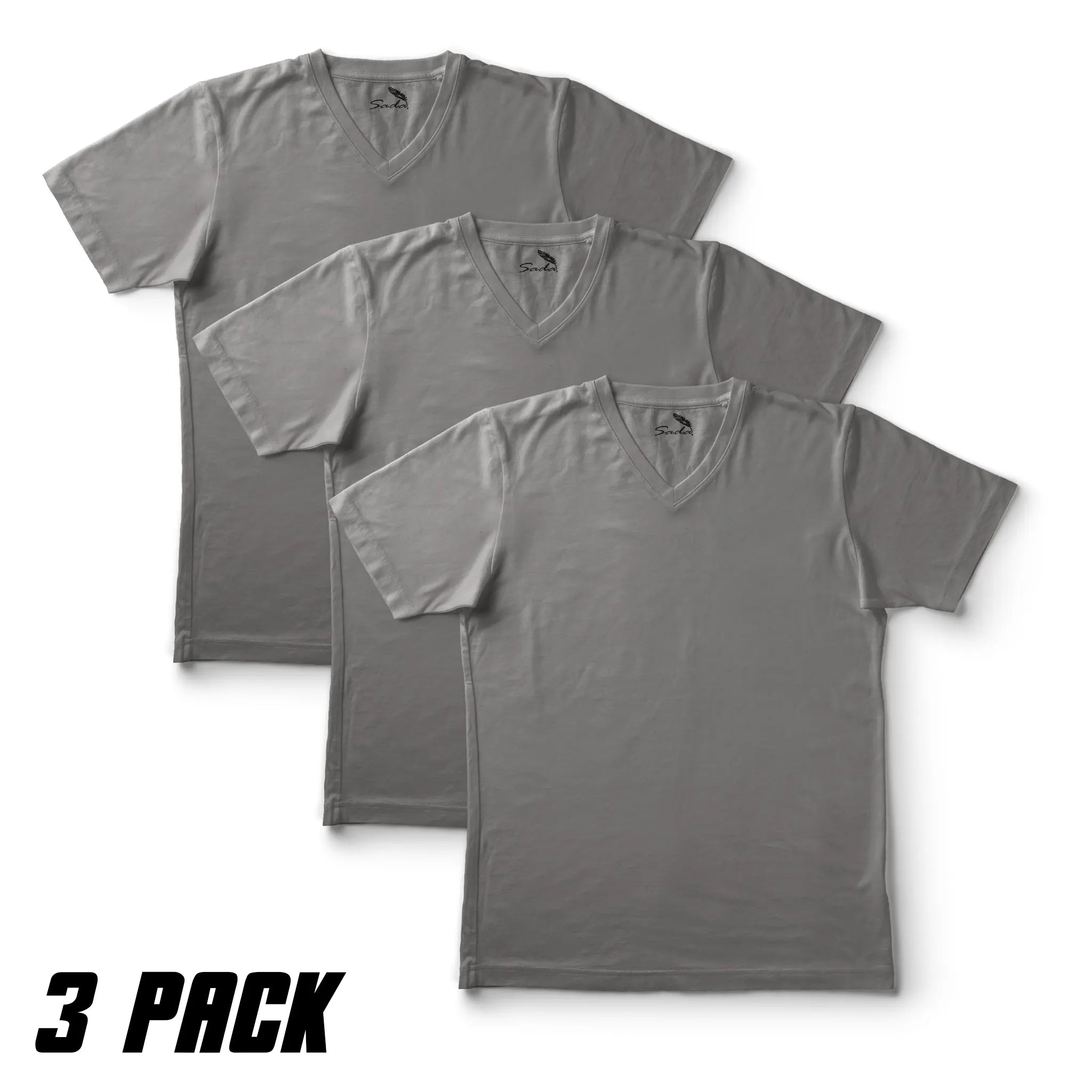 Sada V-Neck T-Shirts (3 Pack)