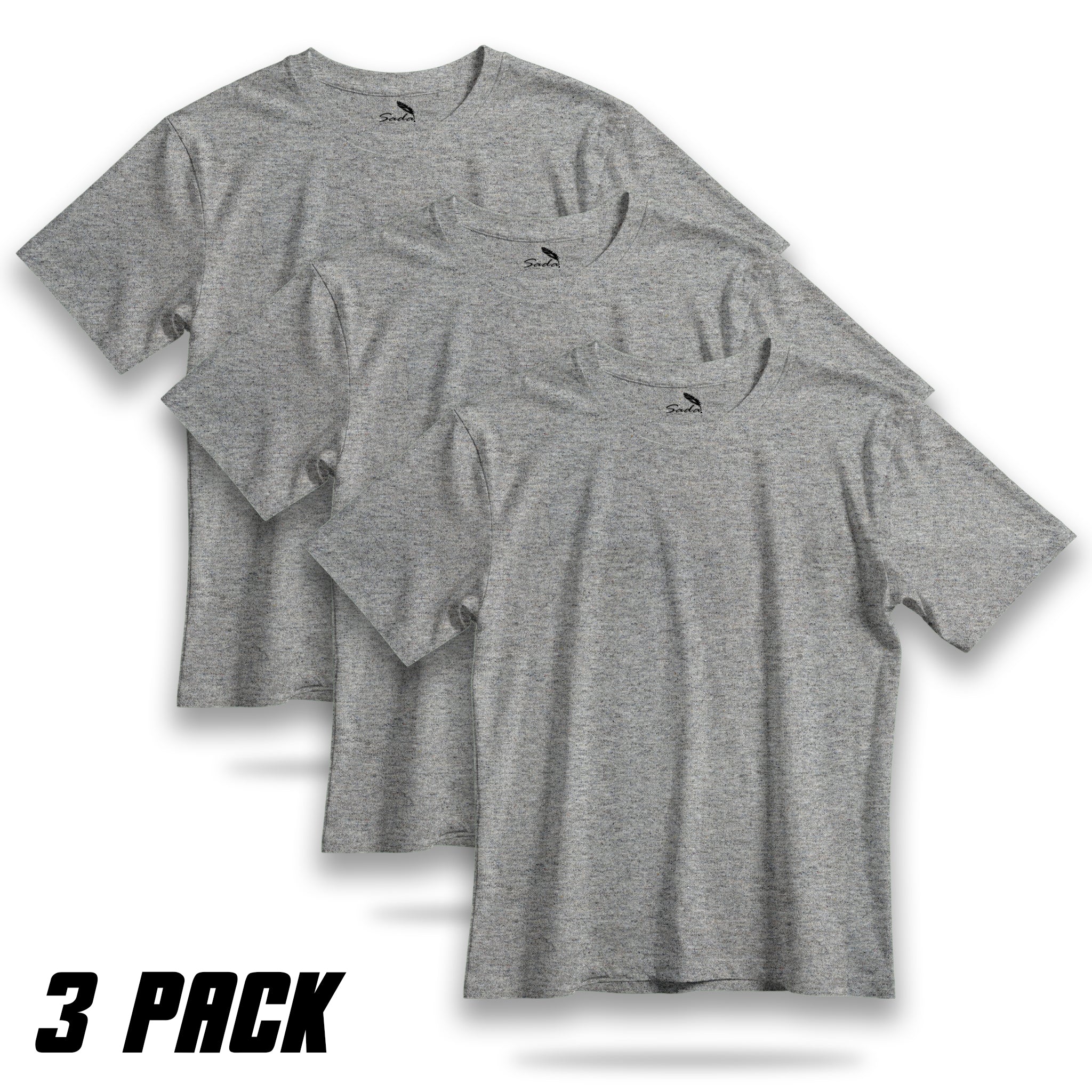 Sada Crew Neck T-Shirts (3 Pack)