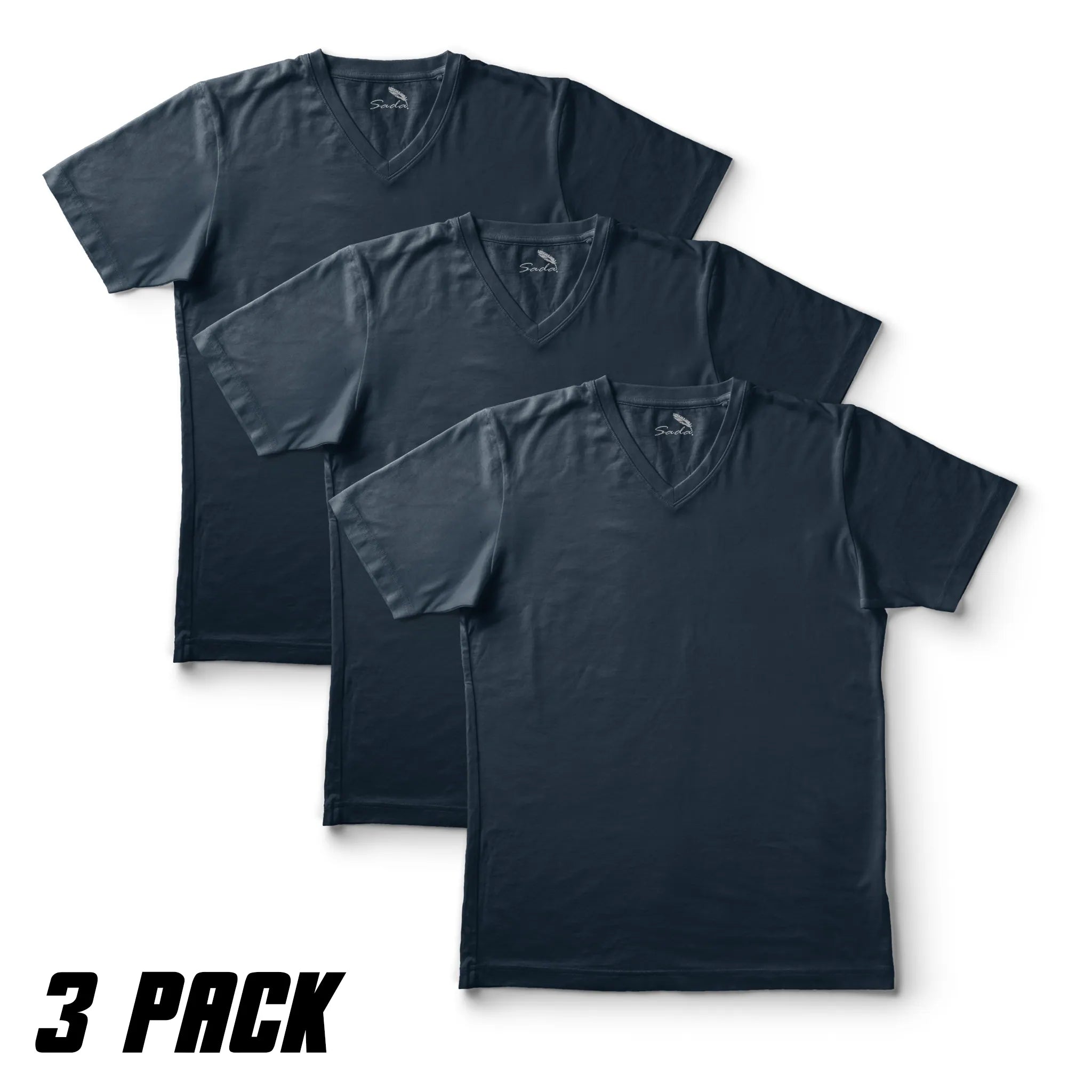 Sada V-Neck T-Shirts (3 Pack)