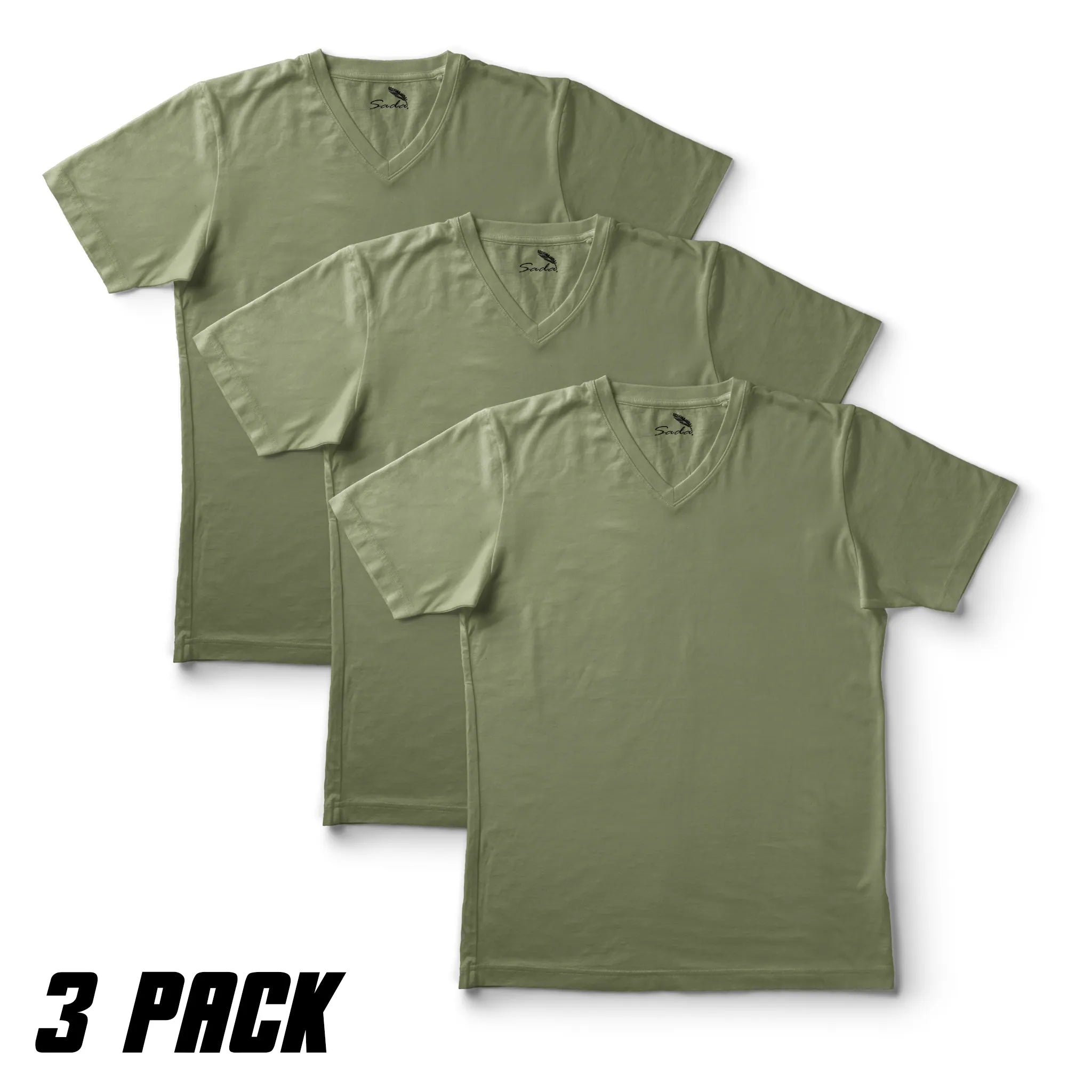Sada V-Neck T-Shirts (3 Pack)