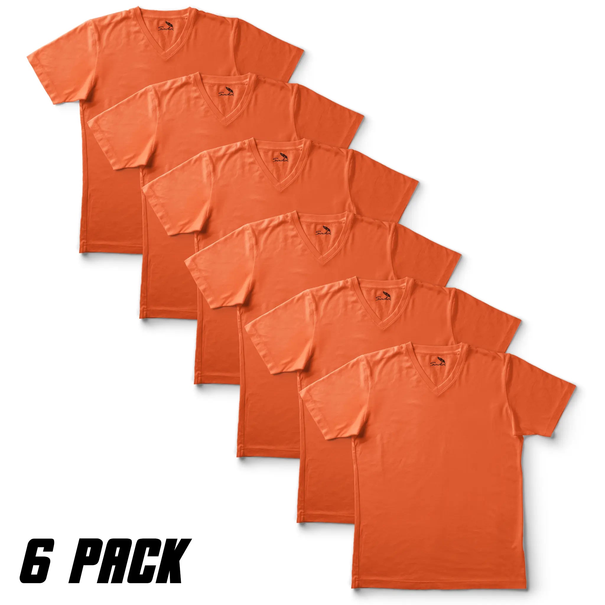 Sada V-Neck T-Shirts (6 Pack)