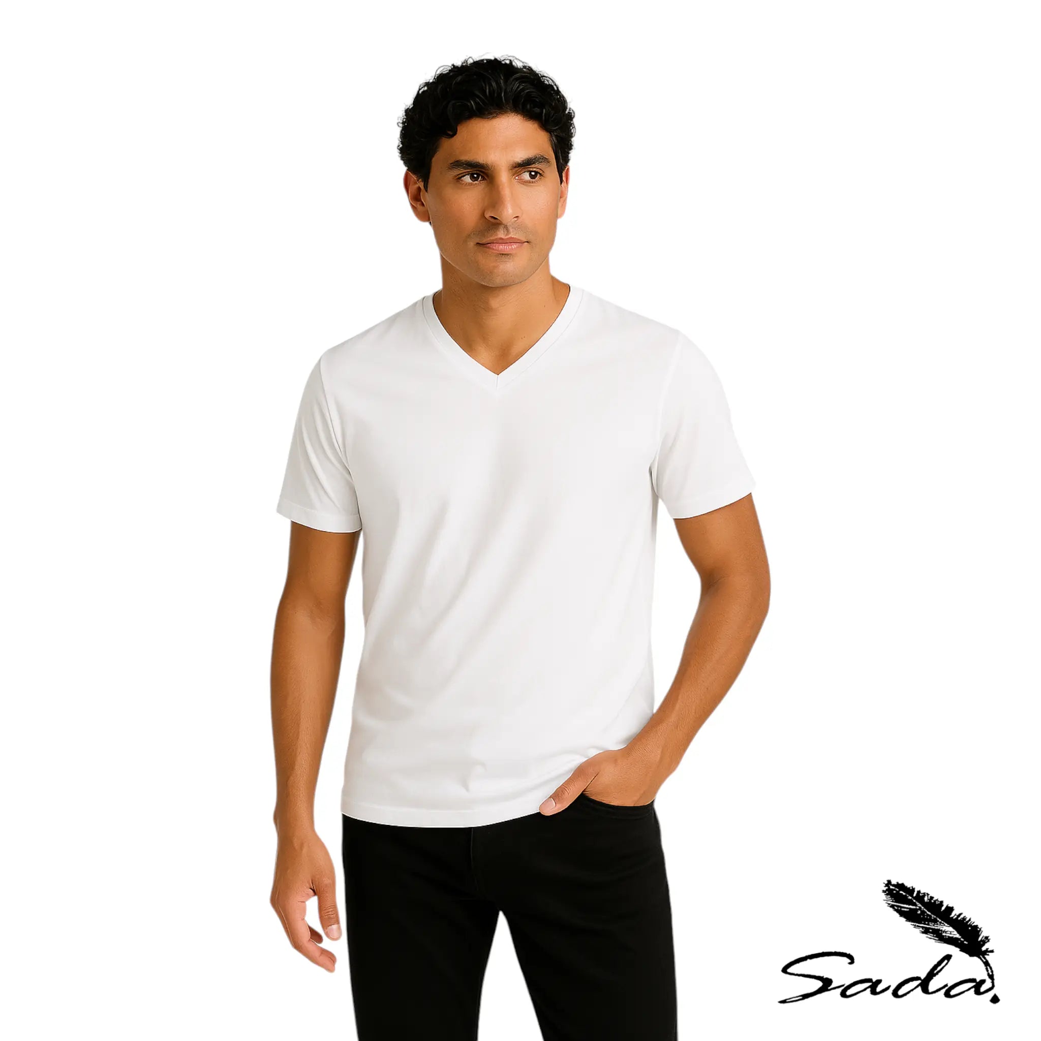 Sada V-Neck T-Shirts (6 Pack)