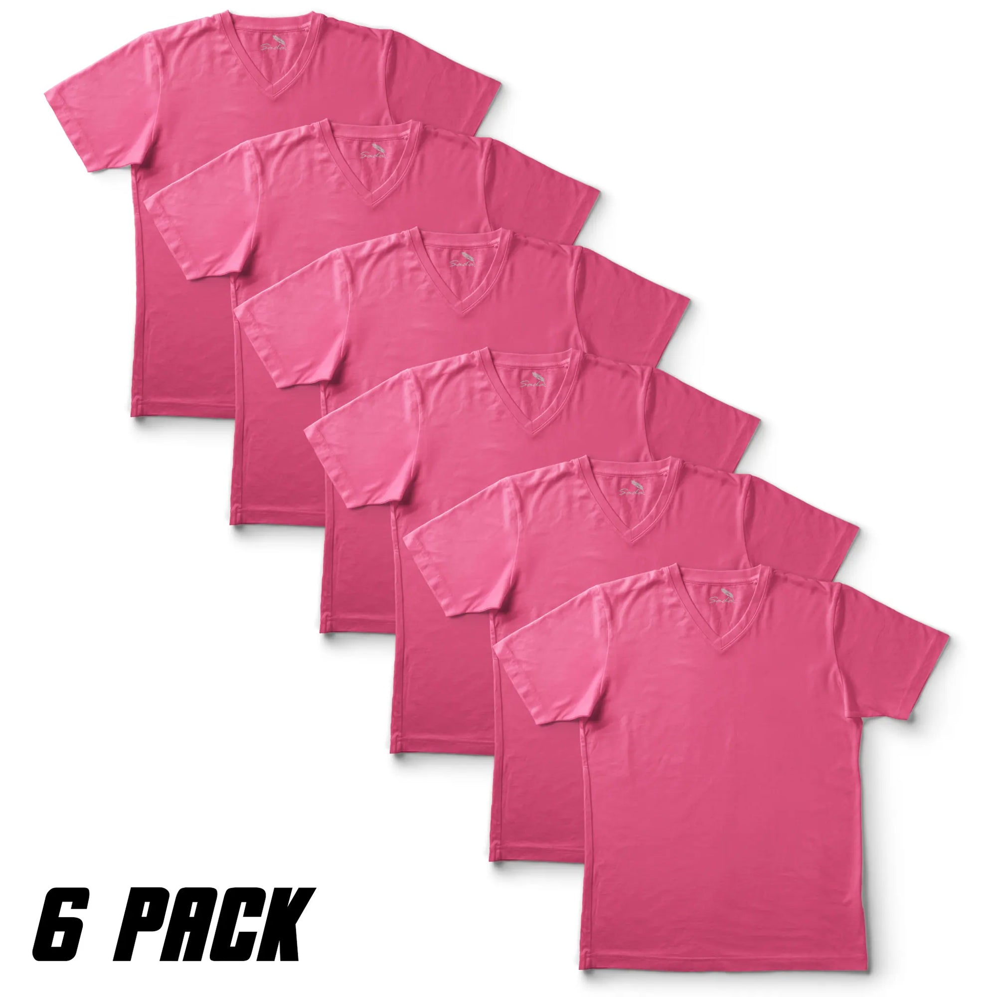 Sada V-Neck T-Shirts (6 Pack)