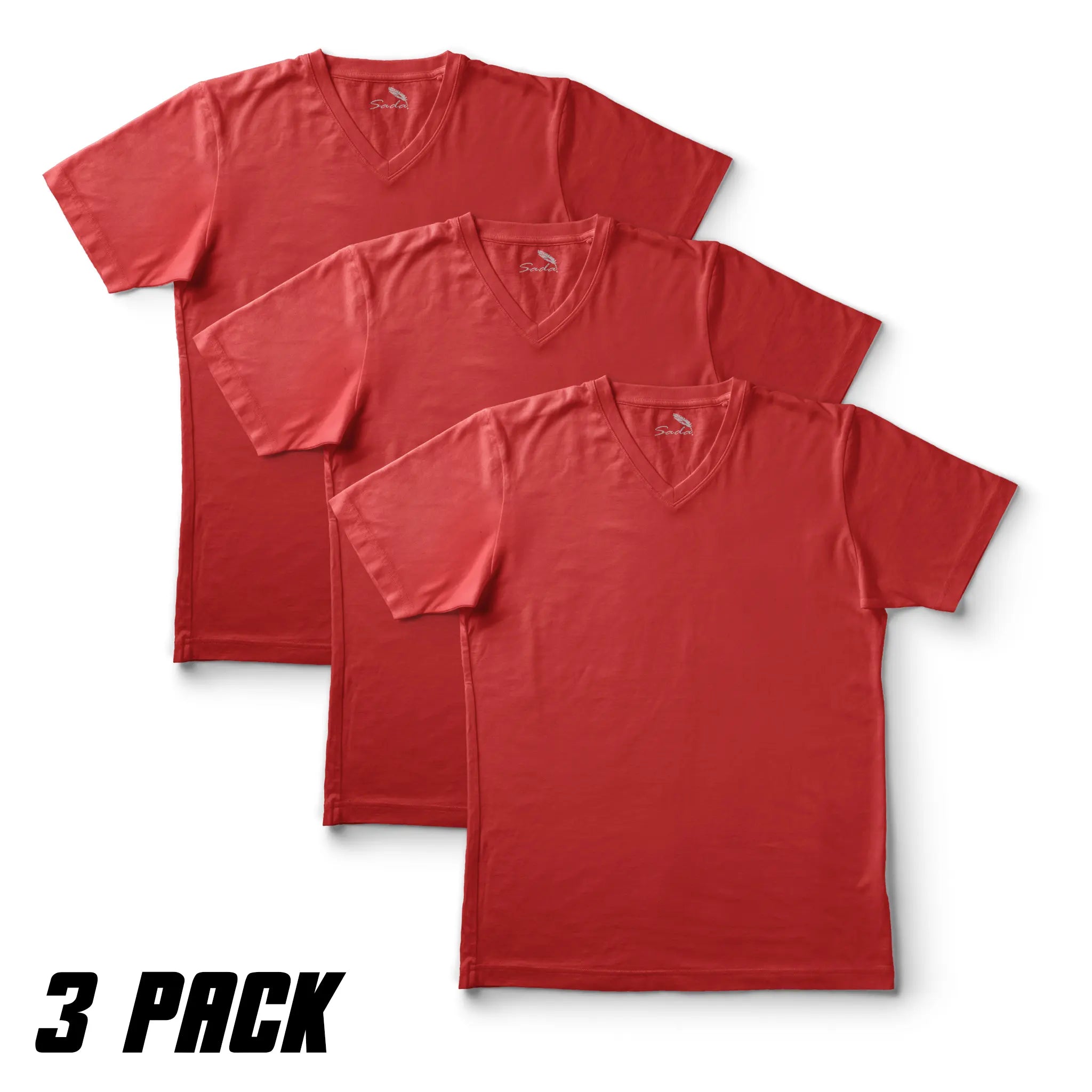 Sada V-Neck T-Shirts (3 Pack)