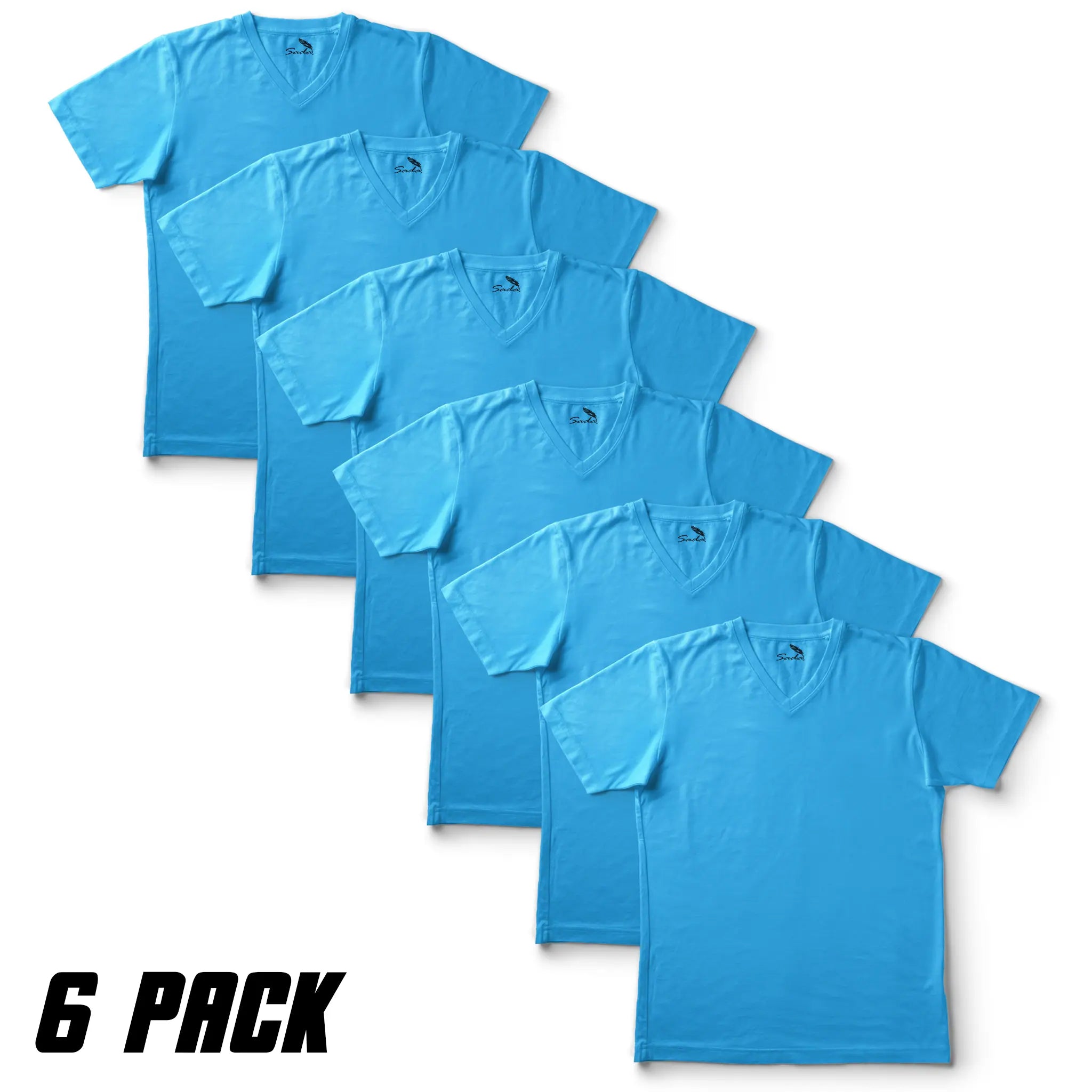 Sada V-Neck T-Shirts (6 Pack)