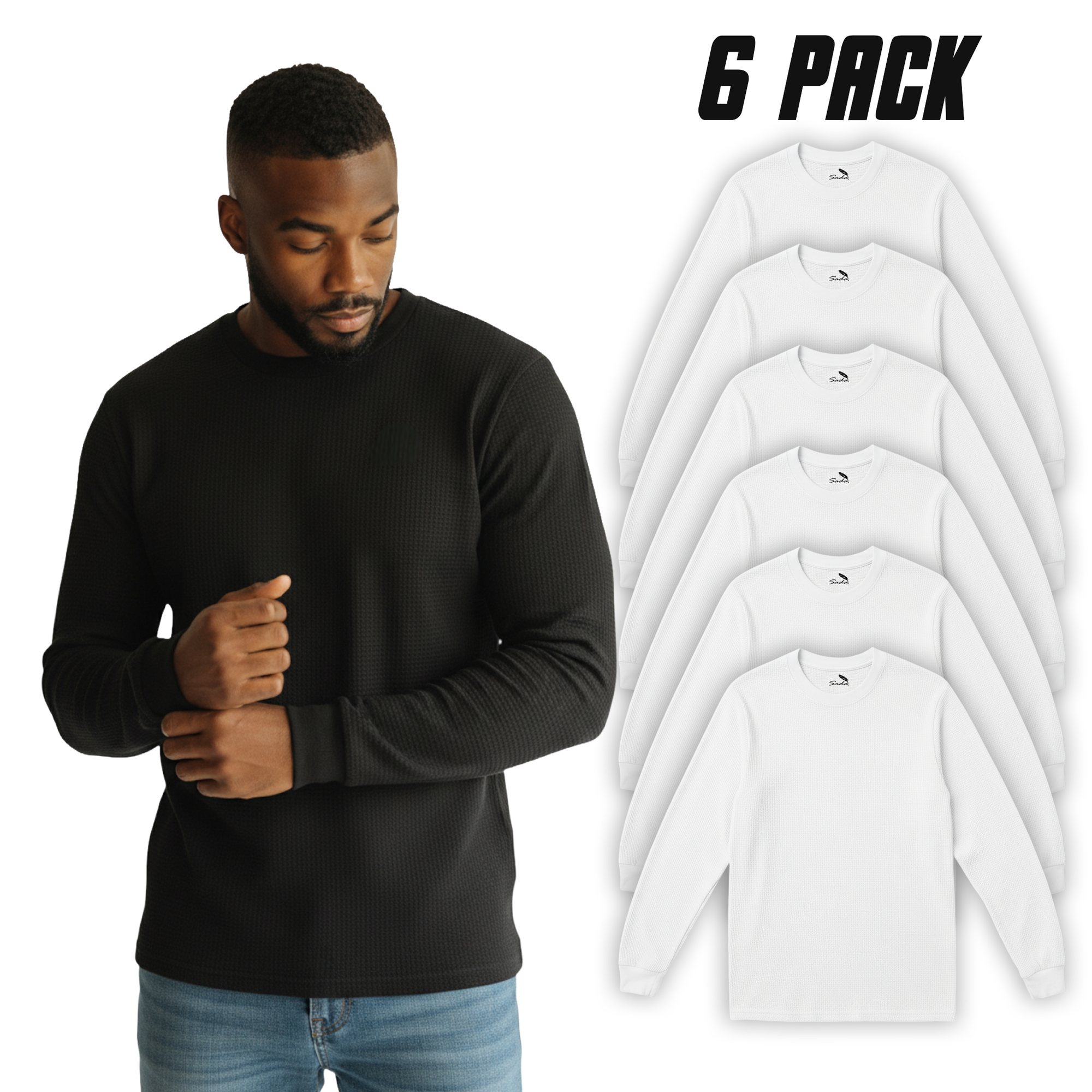 Sada Thermal Long Sleeve T-Shirt (6 Pack)