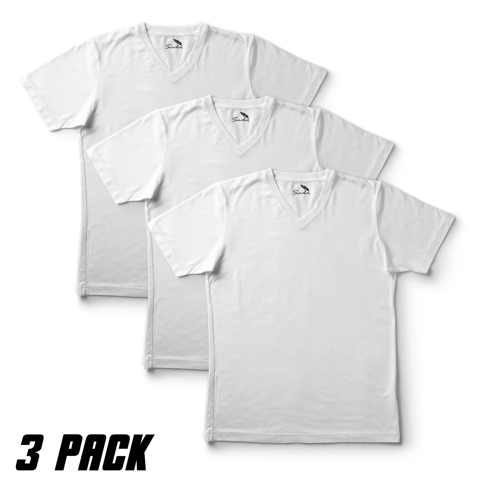 Sada V-Neck T-Shirts (3 Pack)