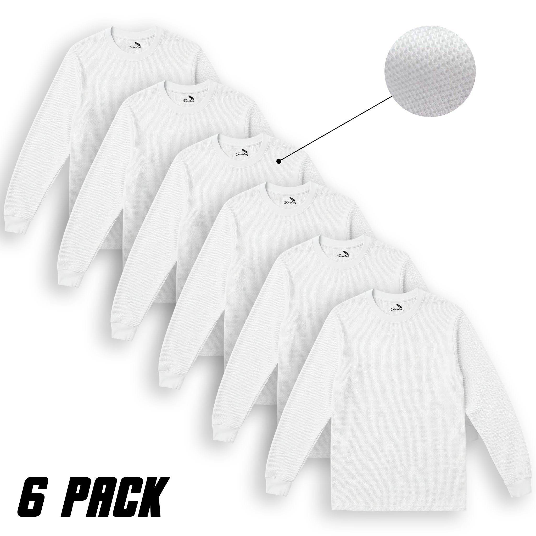 Sada Thermal Long Sleeve T-Shirt (6 Pack)