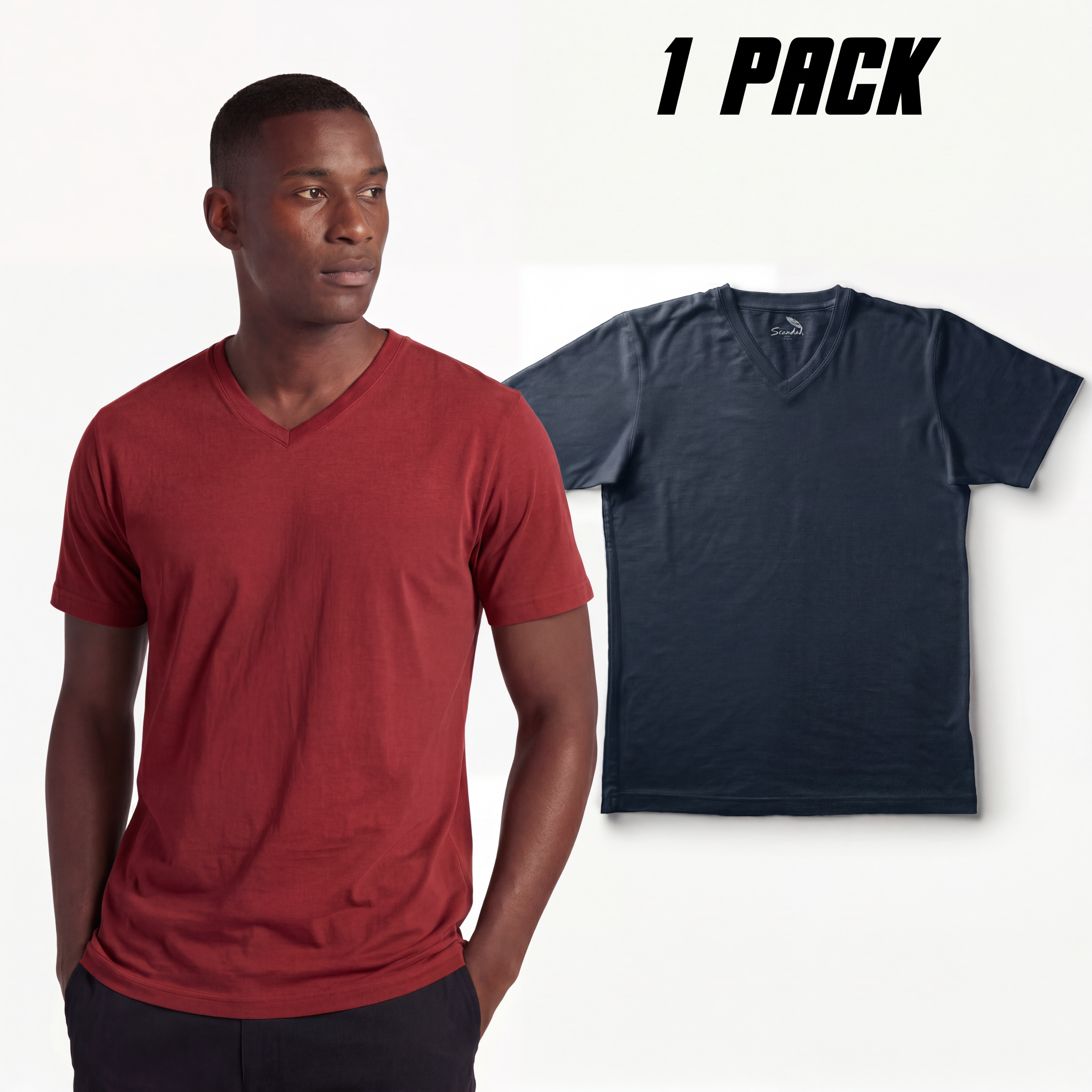 Sada V-Neck T-Shirt (1 Pack)